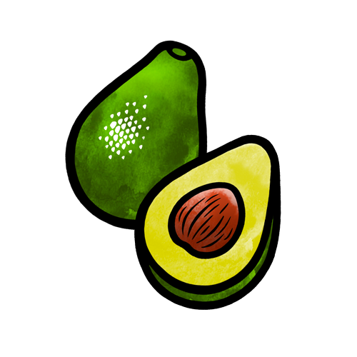 Avocado Obstkiste
