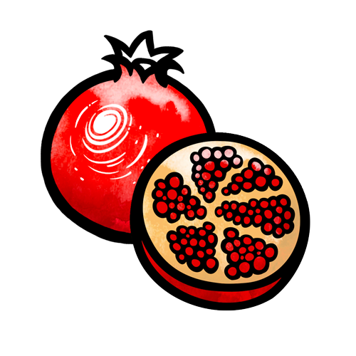 Granatapfel Obstkiste